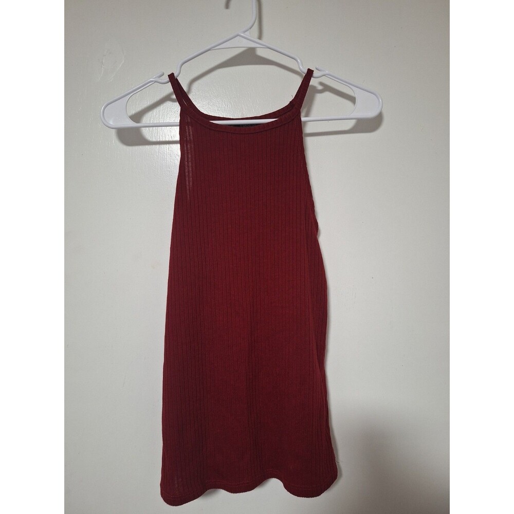 Rue21‎ Womens Red Ribbed Halter L Tank Top